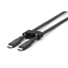 CAVO GUAINA SILICONE USB-C / USB-C 2M, USB 3.2 GEN1, 5G, 4K, 100W, NERO