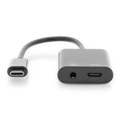CAVO SPLITTER USB TIPO-C. A USB TIPO-C. + CONNETTORE 3.5MM STEREO