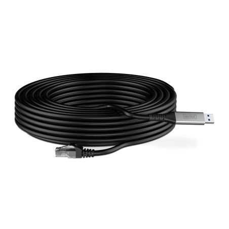 DIGITUS USB 3.2 GEN1 - CAVO ETHERNET RJ45, 1GBIT/S, 15 MT. COLORE NERO
