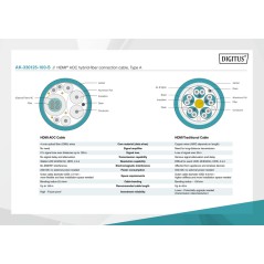 CAVO FIBRA OTTICA IBRIDO HDMI AOC UHD 4K 10 METRI
