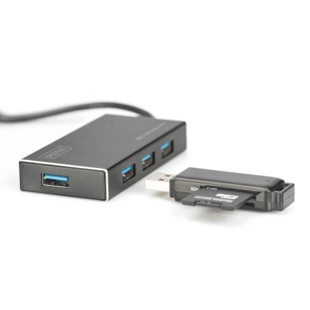 HUB 4 PORTE USB 3.0 CON ALIMENTATORE