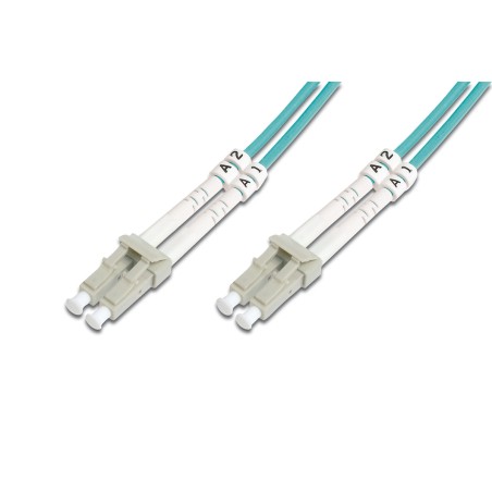 CAVO PATCH LWL MULTIMODALE OM 3, LC/LC COLORE ACQUA 15 MT.