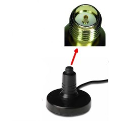 CAVO PROLUNGA COASSIALE CM 75 CON BASE A MONTAGGIO MAGNETICO PER ANTENNA WIRELESS WLAN