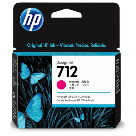 HP 712 29-ML MAGENTA DESIGNJET INK CARTRIDGE - 3ED68A