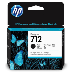 HP 712 80-ML BLACK DESIGNJET INK CARTRIDGE