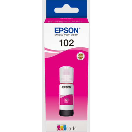 EPSON 102 ECOTANK MAGENTA INK BOTTLE - C13T03R340