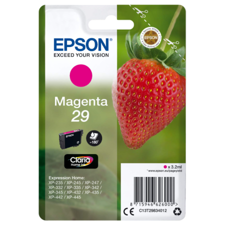 EPSON SINGLEPACK MAGENTA 29 CLARIA HOME INK - C13T29834012
