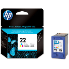 HP 22 INKJET TRI-COLOR CMY STANDARD CAPACITY 5ML 165 PAG - C9352AE