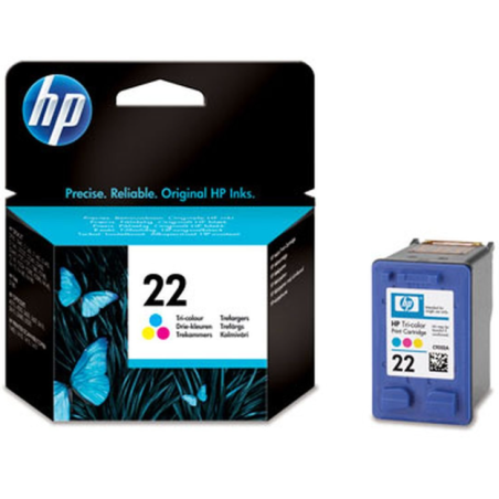 HP 22 INKJET TRI-COLOR CMY STANDARD CAPACITY 5ML 165 PAG - C9352AE