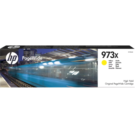 HP 973X HIGH YIELD YELLOW ORIGINAL PAGEWIDE CARTRIDGE - F6T83AE