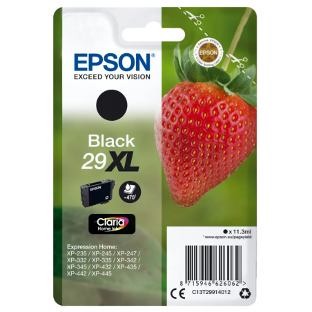 EPSON SINGLEPACK BLACK 29XL CLARIA HOME INK - C13T29914012