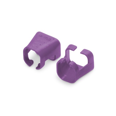 DIGITUS CONFEZIONE 100 PEZZI CLIP COLORATE PER CAVI DI RETE - VIOLA