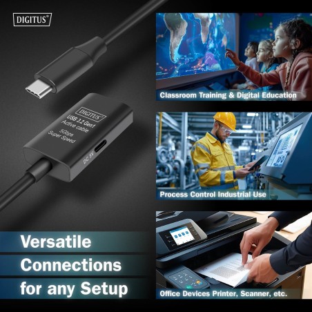 ACTIVE USB 3.2 GEN1 5G EXTENSION CABLE, USB-C - USB-C, 5M