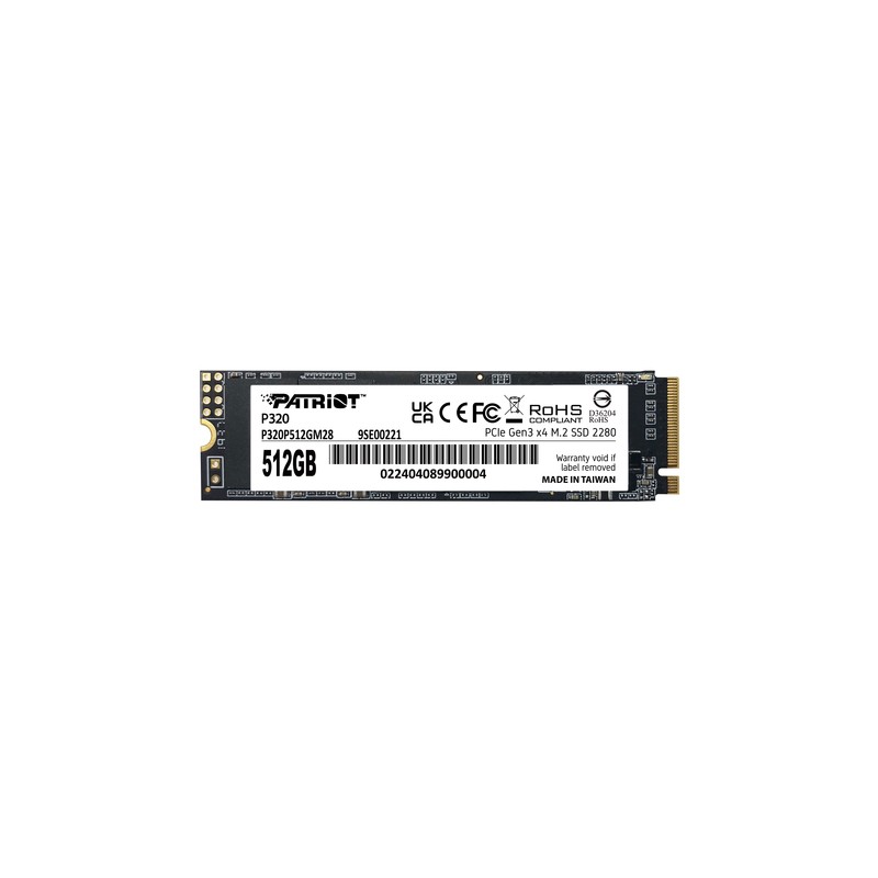 PATRIOT SSD P320 512GB M.2280 PCI-E R/W 3000/2200MB/S