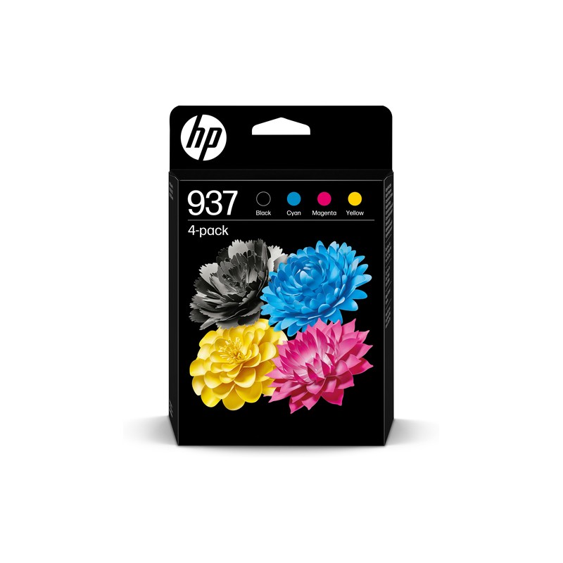HP CART INK MULTICOLOR CMYK 937 NERO,CIANO,MAGENTA,GIALLO