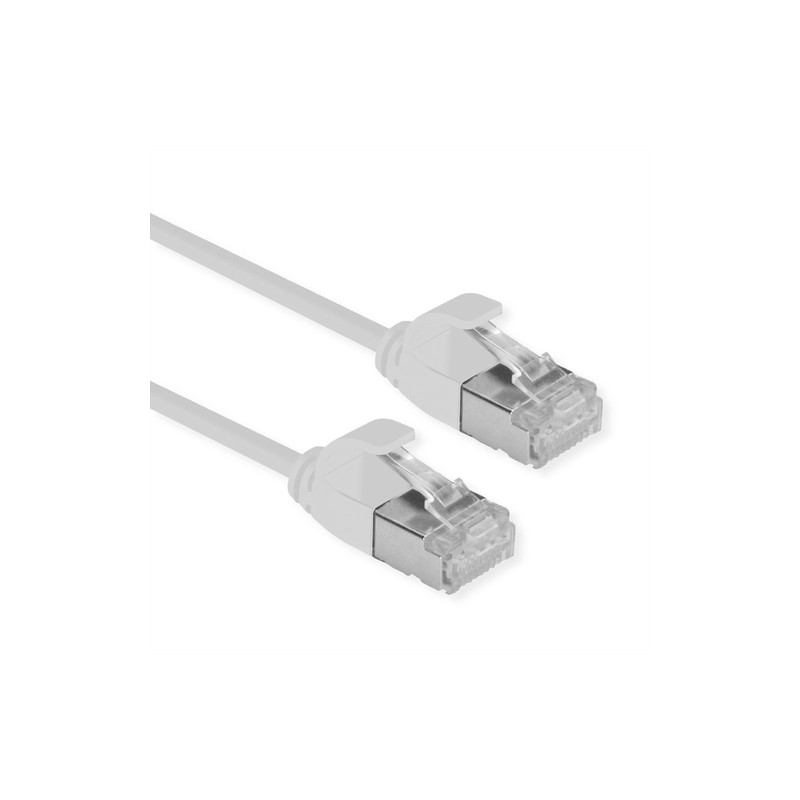 ROLINE GREEN CAVO DI RETE U/FTP DATACENTER PATCHCORD CAT.6A/CLASS EA, LSOH/TPE, SLIM, GRIGIO, 0.5M