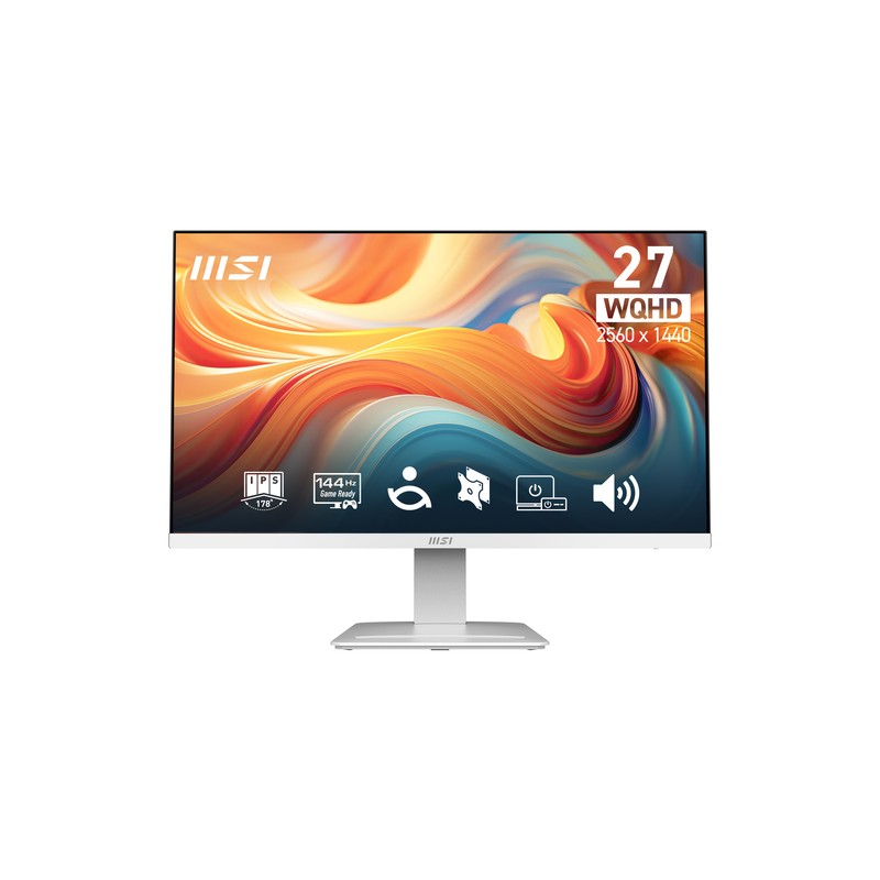 MSI MONITOR 27 LED IPS WQHD 16:9 144Hz 1ms, HDMI/DP, MULTIMEDIALI, BIANCO MSI MONITOR 27 LED IPS WQHD 16:9 144Hz 1ms, HDMI/DP, MULTIMEDIALI, BIANCO