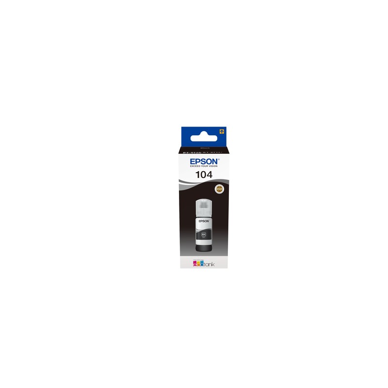 EPSON FLACONE ECOTANK NERO 65ML, 104 EPSON FLACONE ECOTANK NERO 65ML, 104