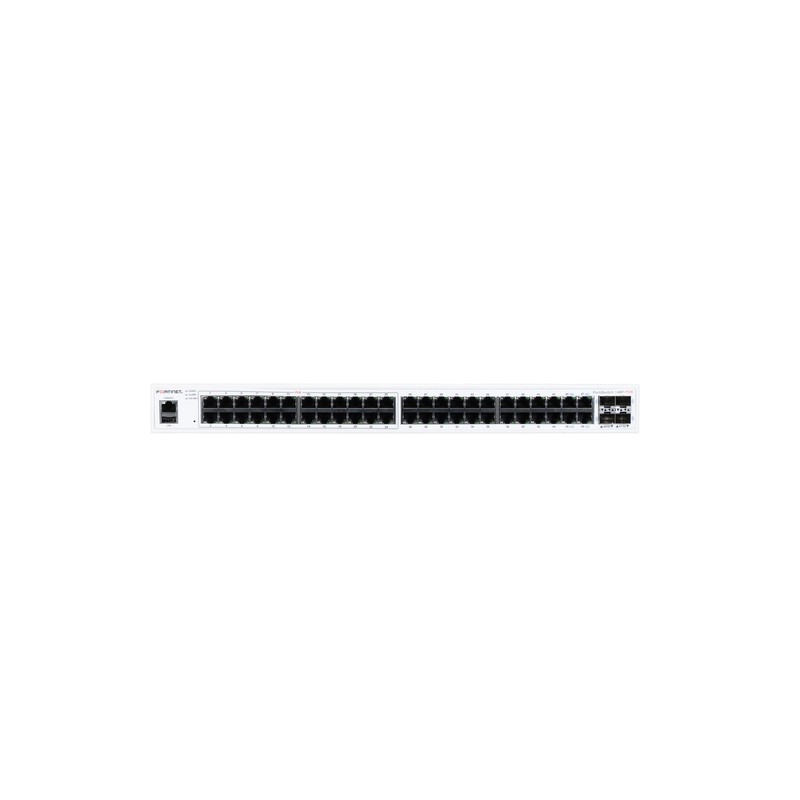FORTISWITCH-148F-POE SWITCH L2+ MAN. CON 48 P. GE + 4 P. SFP+ POWER BUDGET FINO A 370W FORTISWITCH-148F-POE SWITCH L2+ MAN. CON 48 P. GE + 4 P. SFP+ POWER BUDGET FINO A 370W