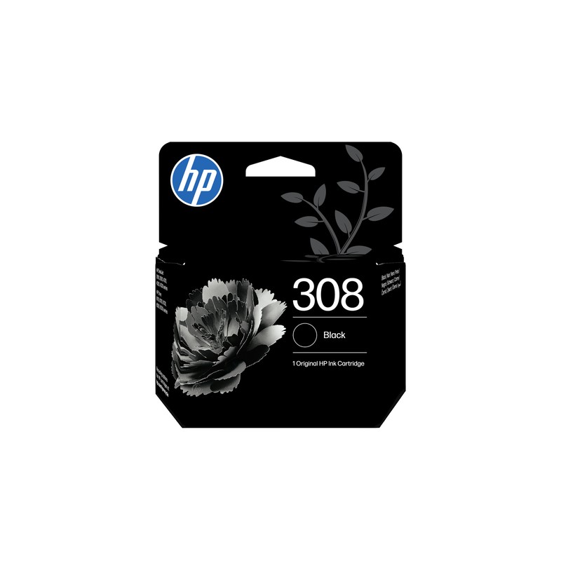 HP CARTUCCIA DI INCHIOSTRO 308 NERO, ORIGINALE HP CARTUCCIA DI INCHIOSTRO 308 NERO, ORIGINALE
