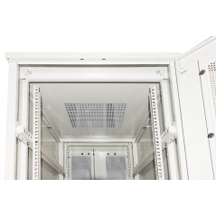 ARMADIO RACK 19" PER RETI 37U (A)1833, (L)600, (P)1000 COLORE GRIGIO PORTA TRAFORATA
