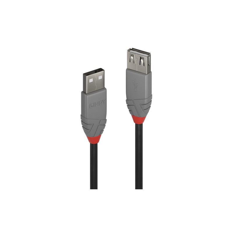 LINDY Prolunga USB 2.0 Tipo A Anthra Line, 0.5m