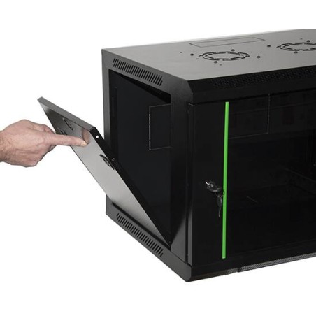 ARMADIO 12 UNITA' DA MURO LINEA SOHO (A)600X(L)600X(P)450 MM. COLORE NERO