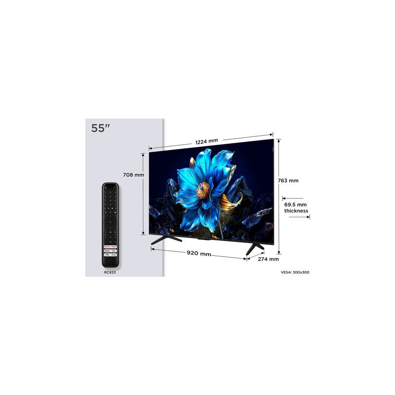 TCL SMART TV QLED 55" 4K