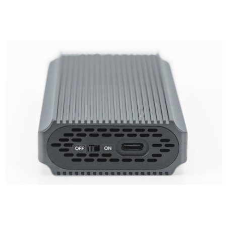 DIGITUS ALLOGGIAMENTO PER DISCO RIGIDO USB M.2, SSD, ESTERNO, NVME, 40GBPS, USB 4.0, ALLUMINIO, SENZA ATTREZZI