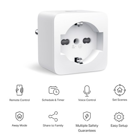 MINI PRESA WI-FI INTELLIGENTE, 100-240 V, CARICO MASSIMO 10 A
