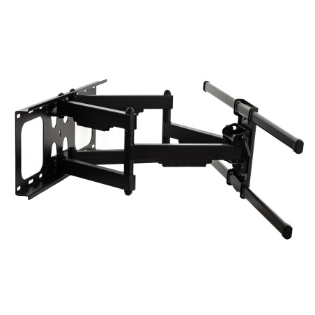 STAFFA A MURO PER MONITOR TV 60-100" FINO A 75 KG ESTENSIONE FINO A 635 MM CON MOVIMENTO ORIZZONTALE E VERTICALE
