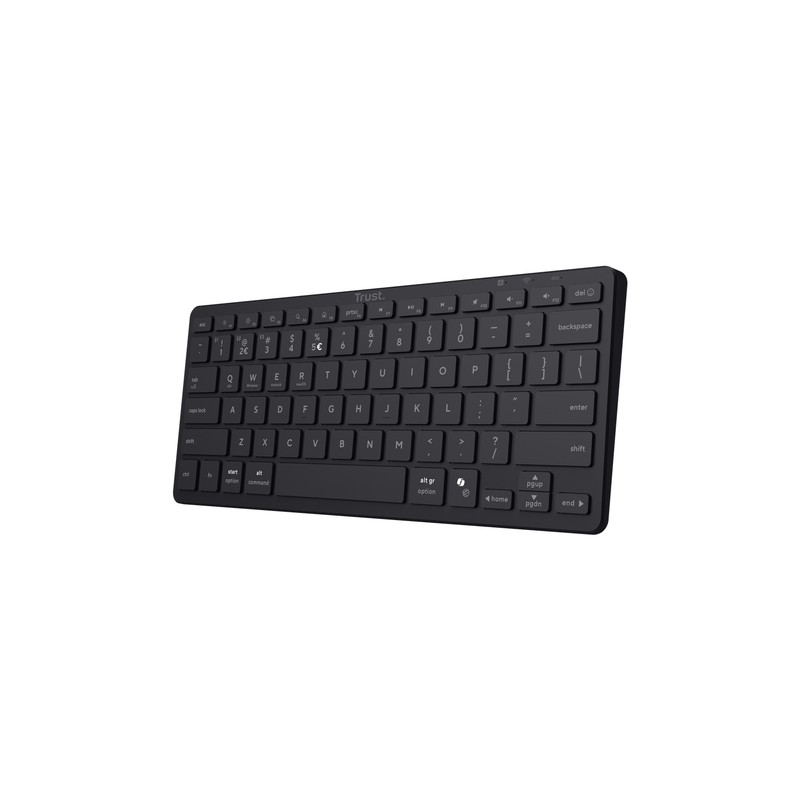 TRUST TASTIERA WIRELESS BLUETOOTH RICARICABILE MULTICONNECT 3 BT - LAYOUT ITALIANO - NADO II - NERA