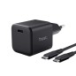 TRUST ALIMENTATORE/CARICABATTERIA 65W ULRTACOMPATTO USB-C GAN - CAVO RICARICA INCLUSO - PLASTICA RIC