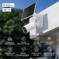 KIT TELECAMERA DI SICUREZZA A ENERGIA SOLARE
