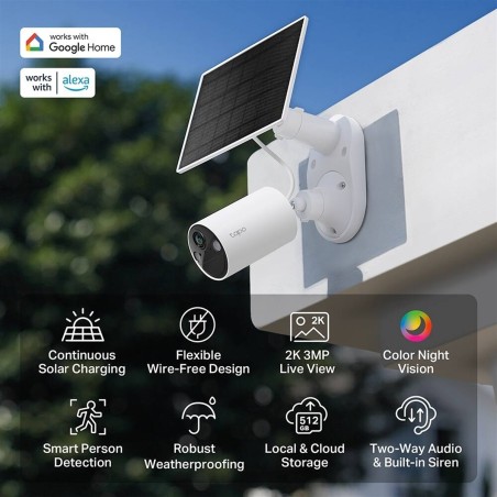 KIT TELECAMERA DI SICUREZZA A ENERGIA SOLARE