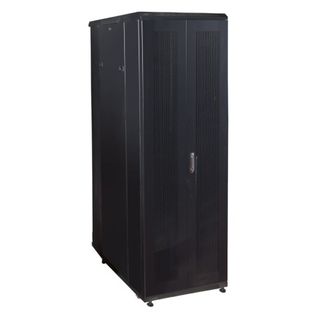 ARMADIO RACK 19" PER RETI 37U (A)1833, (L)600, (P)1000 COLORE NERO PORTA TRAFORATA