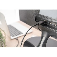 ADATTATORE USB-C - HDMI 1,8 M 4K/30HZ, NERO, ALLOGGIAMENTO IN METALLO