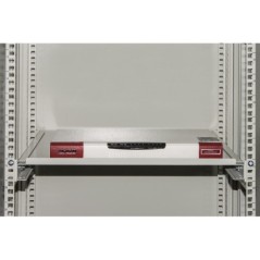 RIPIANO PER ARMADIO RACK 19" ALLUNGABILE 350 MM CON 4 AGGANCI GRIGIO