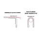 CAVO FIBRA OTTICA LC A SC MULTIMODE DUPLEX OM4 50/125 MT.0,5 BENDING INSENSITIVE LSZH