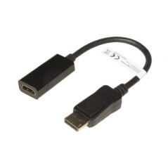 ADATTATORE DISPLAYPORT 1.2 MASCHIO - HDMI® 1.4 FEMMINA CONTATTI DORATI 4K@30HZ CM 20
