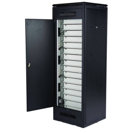 ARMADIO 32 UNITA' LINEA PROFESSIONALE (A)1580 X (L)600 X (P)600 MM. COLORE NERO RAL9005