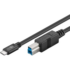 CAVO DA USB-C A USB-B, 1 MT, NERO
