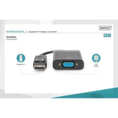 ADATTATORE VGA FEMMINA - DISPLAYPORT MASCHIO DIGITUS