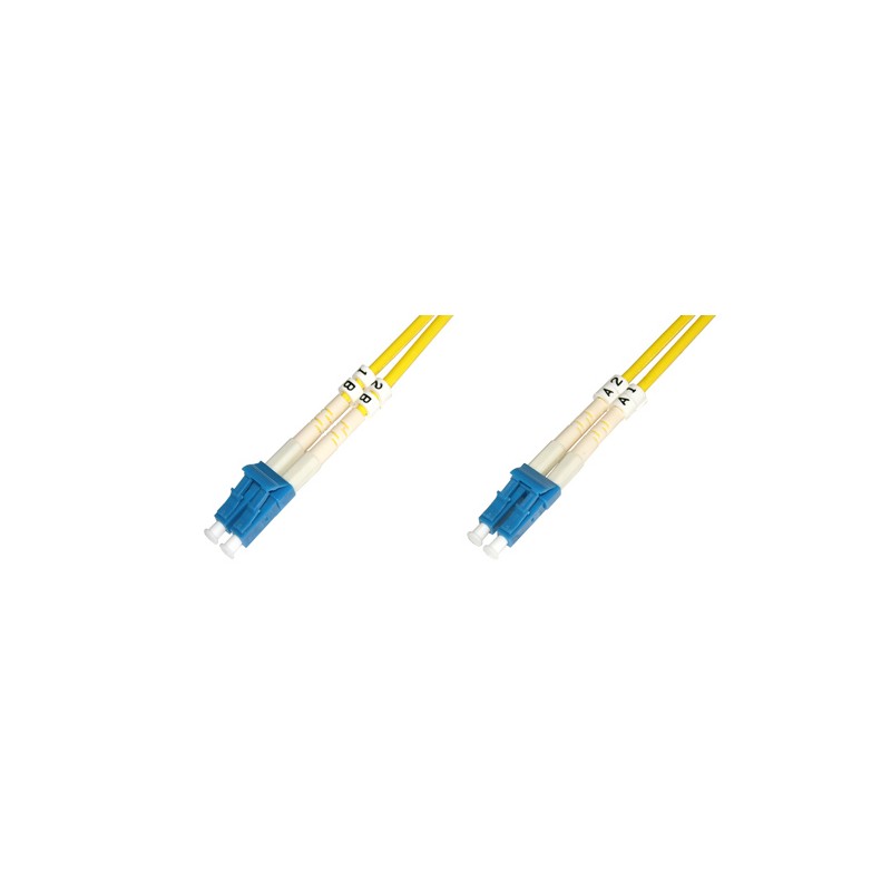 CAVO FIBRA OTTICA LC A SC MONOMODE DUPLEX 9/125 MT.5