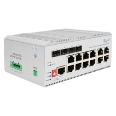 SWITCH POE DI RETE GIGABIT ETHERNET A 8 PORTE, INDUSTRIALE, GESTITO L2, 4 UPLINK SFP