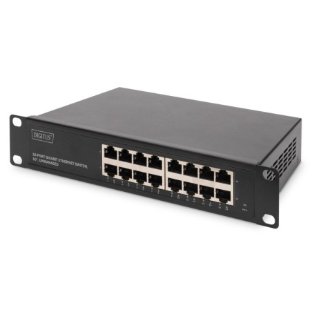 DIGITUS SWITCH ETHERNET GIGABIT 16 PORTE 10" UNMANAGED