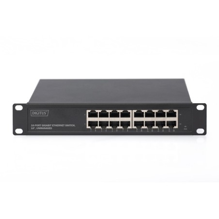 DIGITUS SWITCH ETHERNET GIGABIT 16 PORTE 10" UNMANAGED