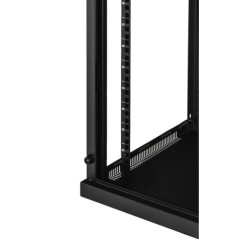 ARMADIO RACK 19" 9 UNITA' DA MURO PER RETI (A)485 X (L)540 X (P) 450 MM COLORE NERO PORTA VETRO