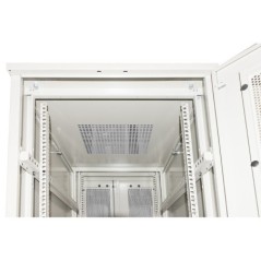 ARMADIO RACK 19" PER RETI 37U (A)1833, (L)600, (P)1000 COLORE GRIGIO PORTA TRAFORATA