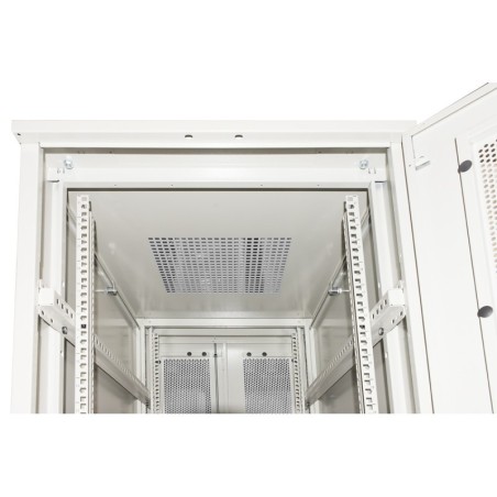 ARMADIO RACK 19" PER RETI 37U (A)1833, (L)600, (P)1000 COLORE GRIGIO PORTA TRAFORATA